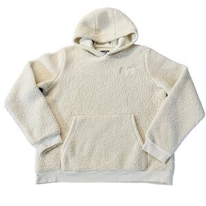 GHOST LIFESTYLE CREAM COLORED TEDDY HOODIE SIZE MEDIUM